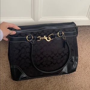Signature Black Coach bag